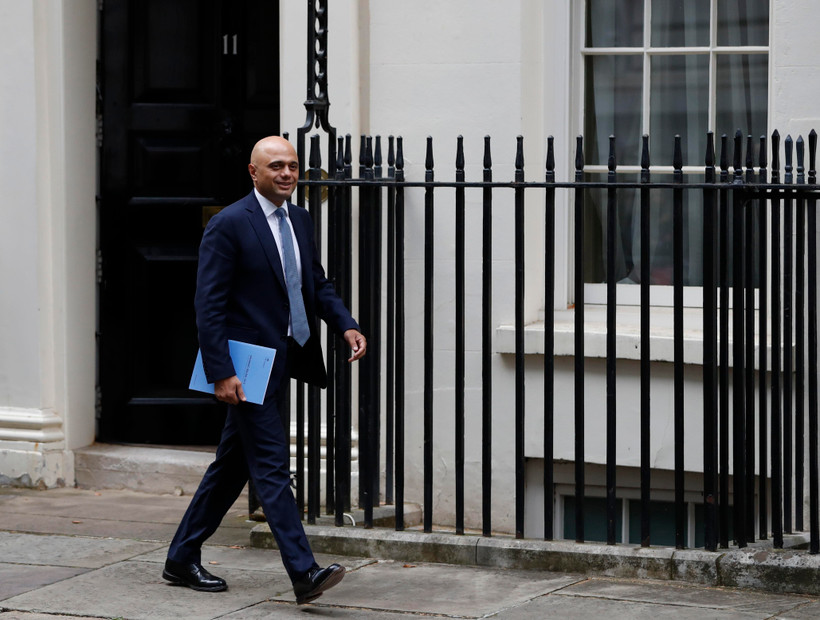 Bộ trưởng Tài chính Anh Sajid Javid tại thủ đô London ngày 4/9/2019. (Ảnh: THX/TTXVN)