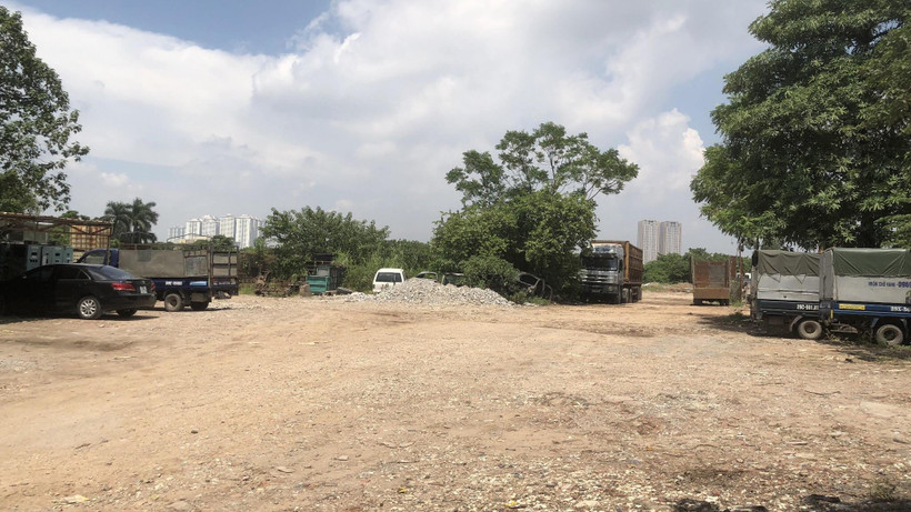 Dự án nhà ở, văn phòng Phan Trọng Tuệ (Thanh Trì) từ 2014 đến nay chưa hoàn thành giải phóng mặt bằng theo phương thức thỏa thuận. (Ảnh Mạnh Khánh/Vietnam+)