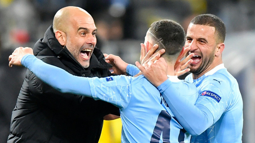 Pep đang rất tự tin đưa Man City vào chung kết Champions League. (Nguồn: Sky)