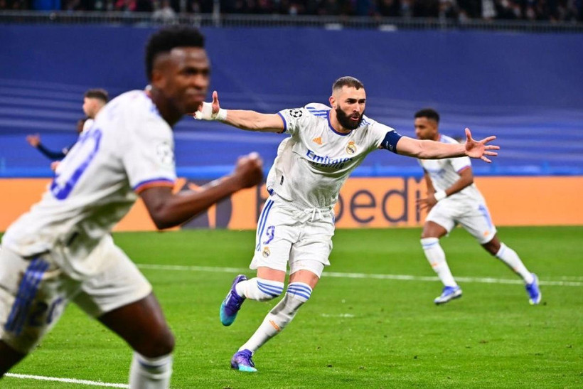 Benzema đưa Real Madrid vào tứ kết Champions League. (Nguồn: Getty Images)