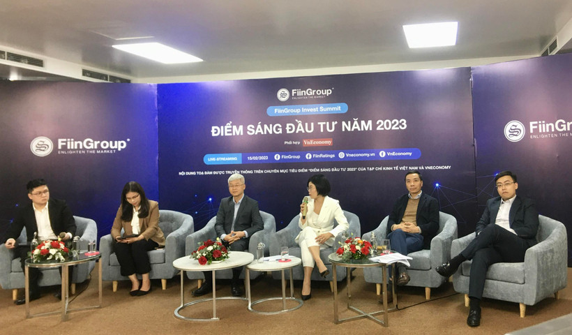 Tọa đàm “Điểm sáng Đầu tư 2023 - FiinGroup Invest Summit," ngày 15/2. (Ảnh: Vietnam+)