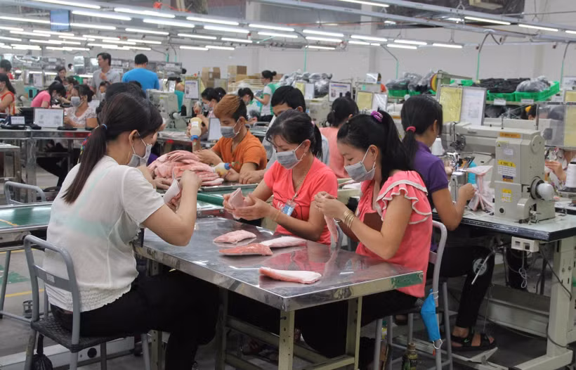 Giá trị tăng thêm toàn ngành công nghiệp quý 1 tăng 6,18% so với cùng kỳ năm trước. (Ảnh: Vietnam+)