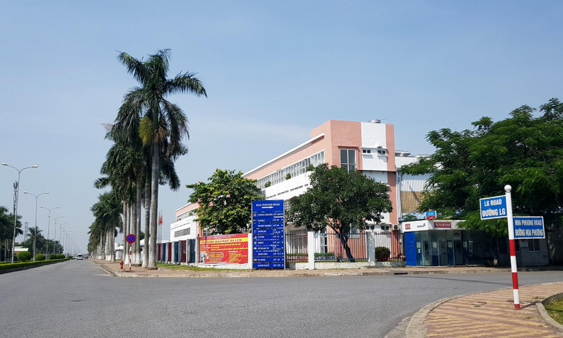 Khu Công nghiệp Tràng Duệ, huyện An Dương, Hải Phòng, hiện có 4 dự án của tập đoàn LG và gần 60 dự án khác đang đầu tư. (Ảnh: Minh Thu/TTXVN)
