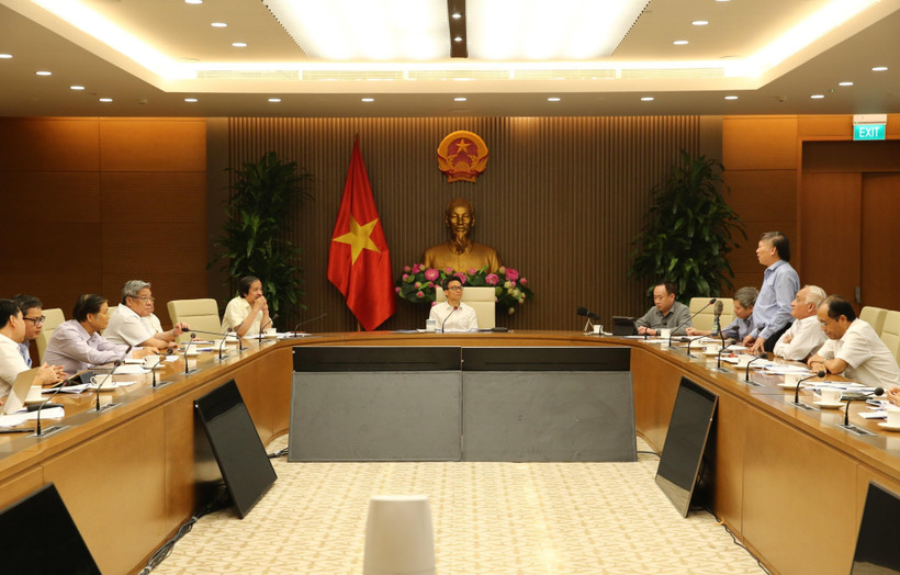 Quang cảnh buổi làm việc. (Ảnh: TTXVN phát)