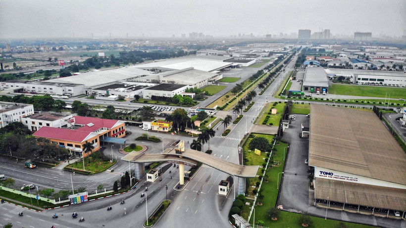 Khu công nghiệp Thăng Long Hà Nội, điểm sáng hợp tác kinh tế Việt Nam-Nhật Bản. (Ảnh: Danh Lam.TTXVN)