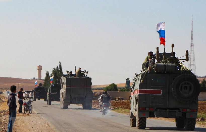 Binh sỹ Nga tuần tra tại Syria. (Ảnh: AFP/TTXVN)