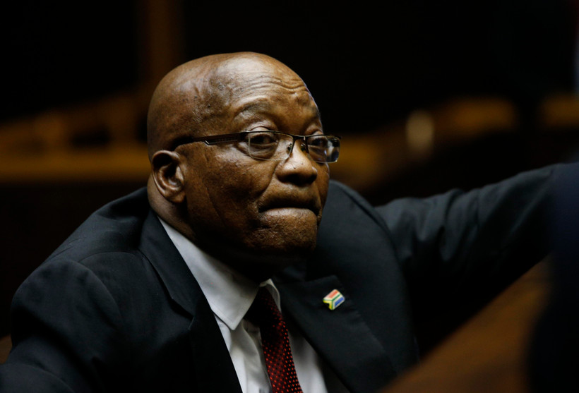 Cựu Tổng thống Nam Phi Jacob Zuma tại phiên tòa ở Pietermaritzburg ngày 30/11/2018. (Ảnh: AFP/TTXVN)
