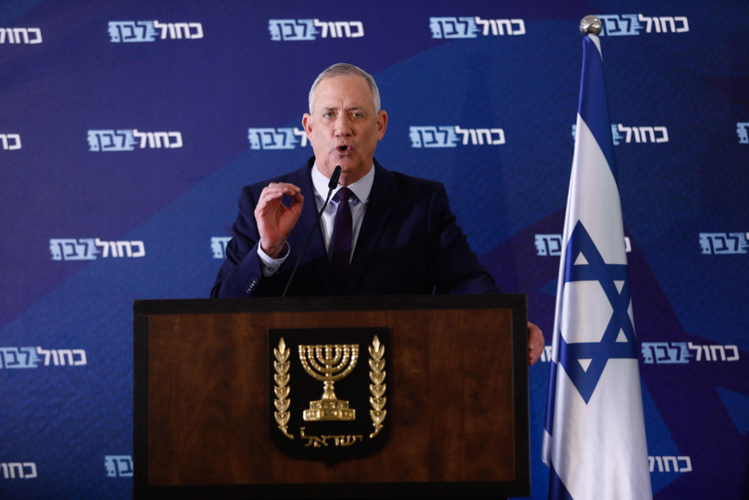 Ông Benny Gantz, lãnh đao đảng Xanh-Trắng. (Ảnh: THX/TTXVN)