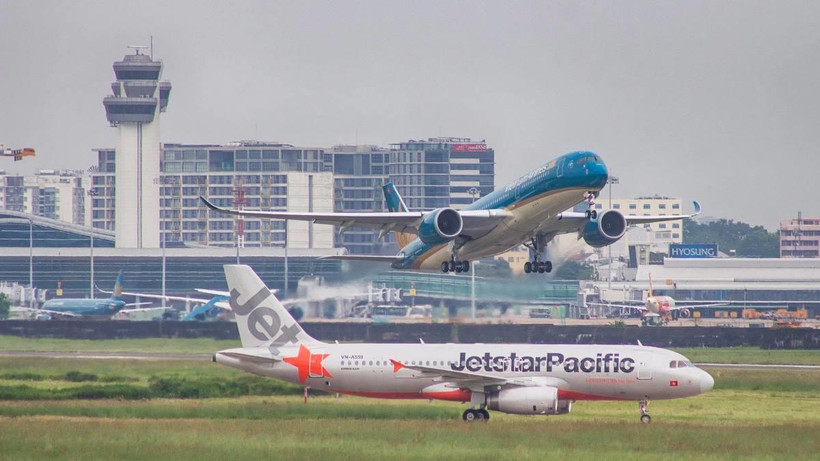 Hành khách sẽ có thêm nhiều lựa chọn về giờ bay thông qua việc liên danh Vietnam Airlines-Jetstar Pacific. (Ảnh: Đức Anh/Vietnam+)