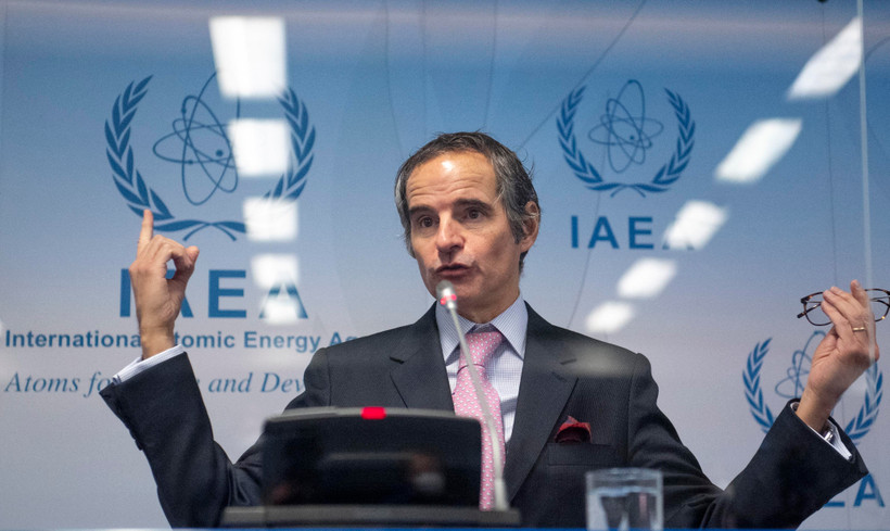 Tổng Giám đốc Cơ quan Năng lượng Nguyên tử quốc tế (IAEA) Rafael Grossi. (Ảnh: AFP/TTXVN)