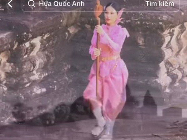 Hình ảnh được cho là cắt ra từ TikTok của Hứa Quốc Anh.