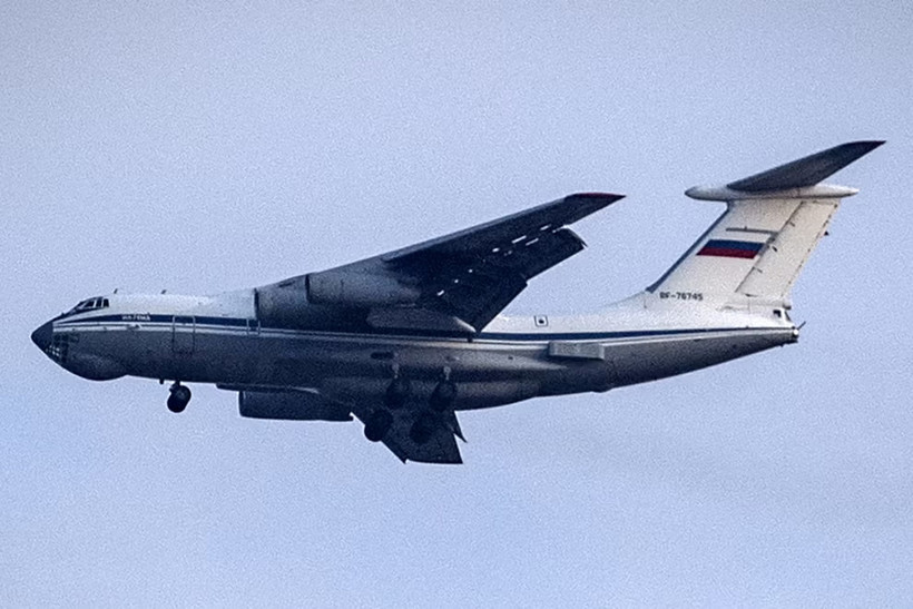 Máy bay vận tải Ilyushin IL-76 của Không quân Nga. (Nguồn: AFP/Getty Images)