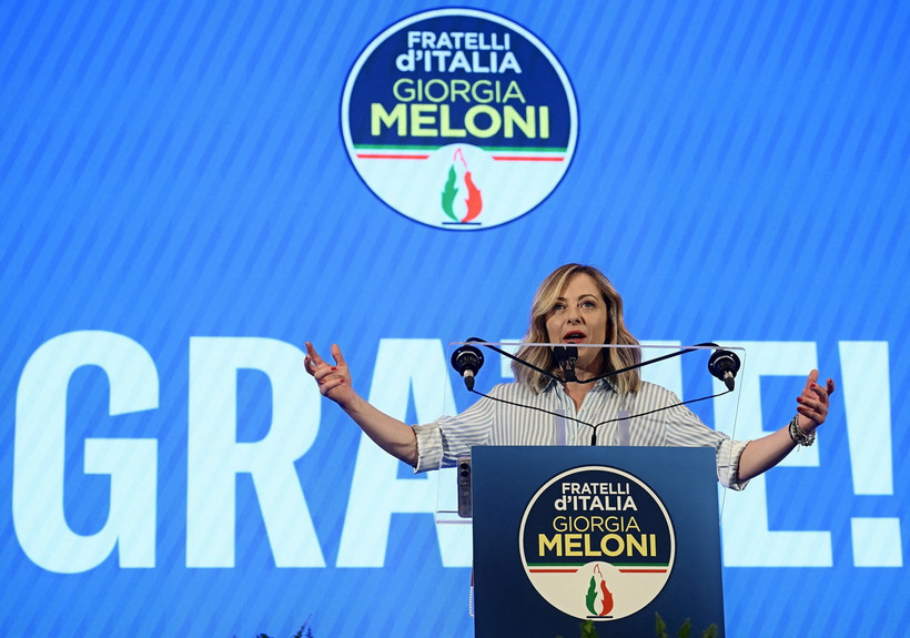Thủ tướng Italy Giorgia Meloni. (Ảnh: AFP/TTXVN)