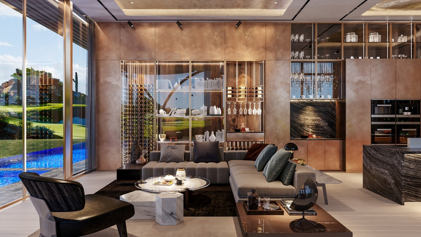 Thiết kế hiện đại, sang trọng của PGA Golf Villas.