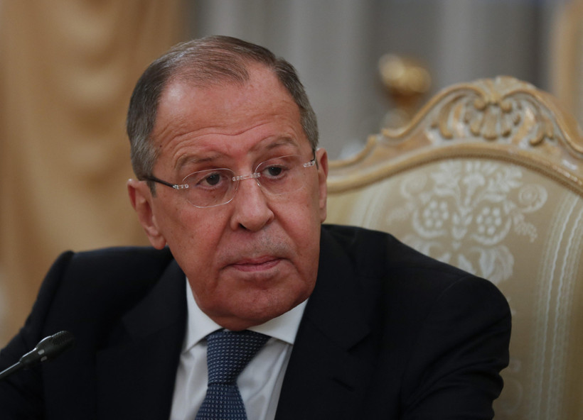 Ngoại trưởng Nga Sergei Lavrov tại một sự kiện ở Moskva, ngày 15/4/2021. (Ảnh: AFP/TTXVN)