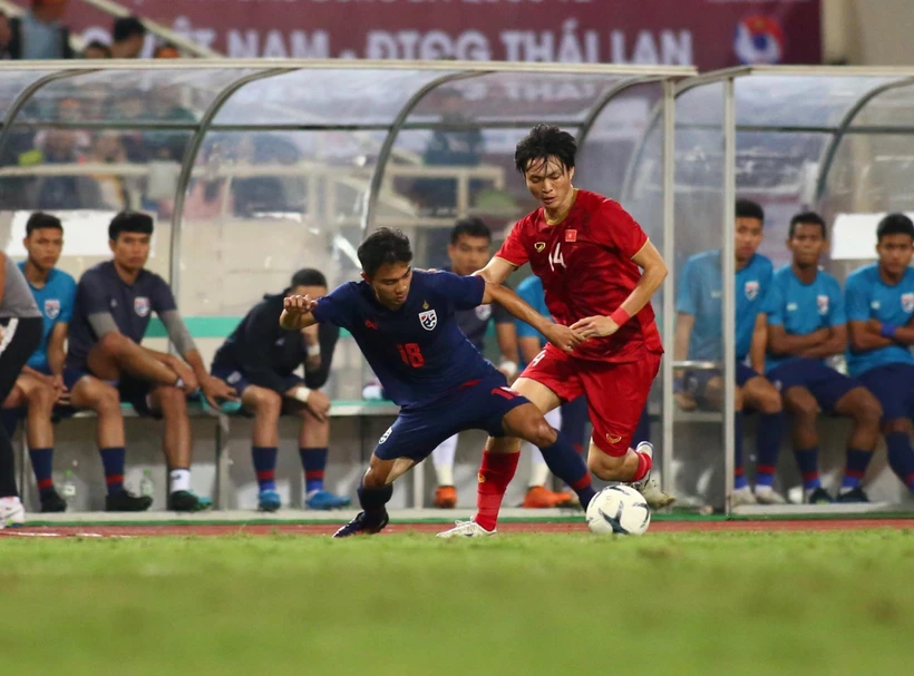 Việt Nam và Thái Lan hòa nhau 0-0 ở cả hai lượt trận tại vòng loại World Cup 2022. (Ảnh: Nguyên An/Vietnam+)
