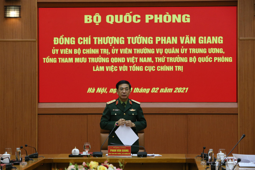 Thứ trưởng Bộ Quốc phòng Phan Văn Giang. (Ảnh: TTXVN phát)