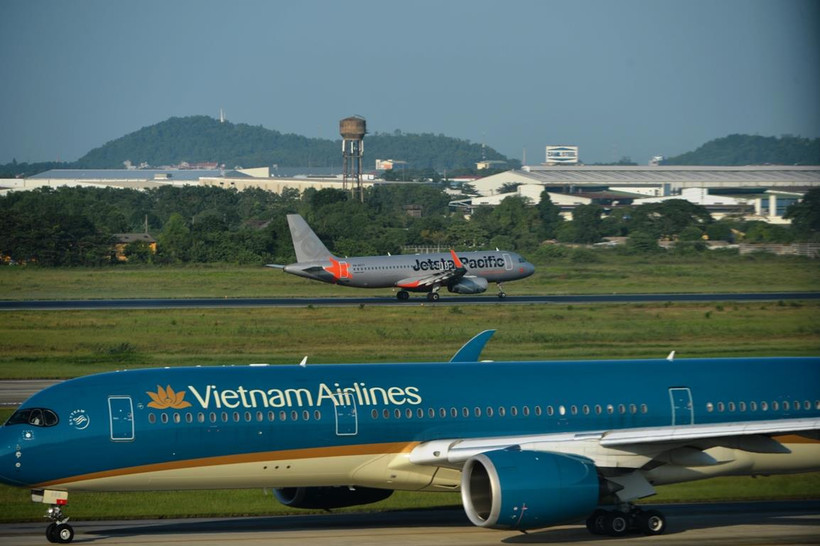 Hãng hàng không Jetstar Pacific đổi tên thương hiệu thành Pacific Airlines. (Ảnh: Hoàng Anh/Vietnam+)