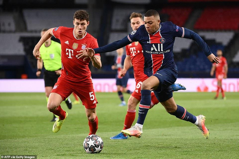 Mbappe cùng PSg vượt qua Bayern để vào bán kết. (Nguồn: Getty Images)