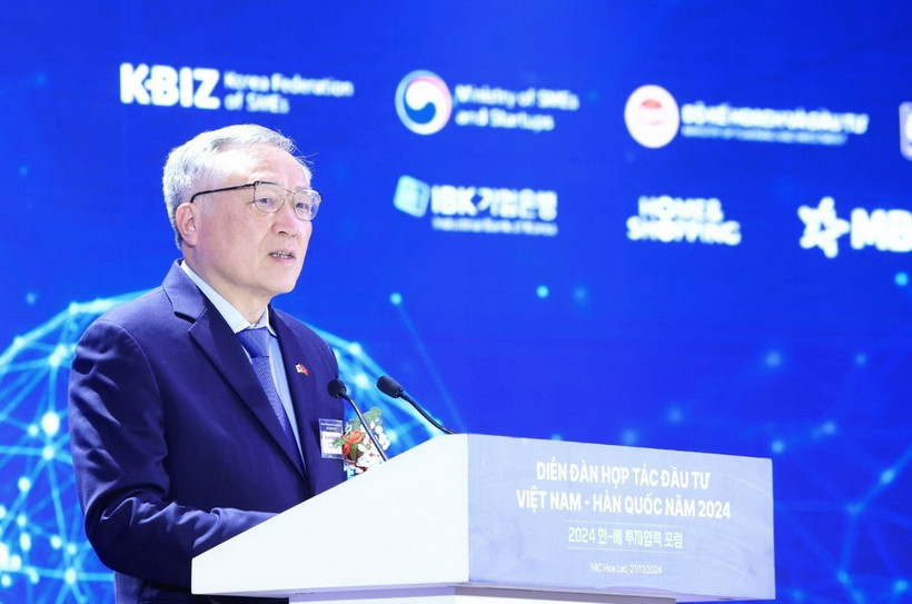 Phó Thủ tướng Thường trực Chính phủ Nguyễn Hòa Bình phát biểu chỉ đạo. (Ảnh: Tuấn Anh/TTXVN)