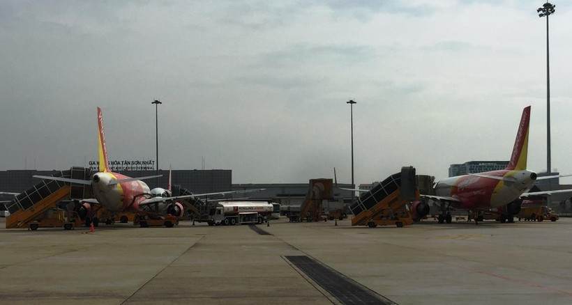 Máy bay của hãng hàng không Vietjet Air. (Ảnh: Việt Hùng/Vietnam+)