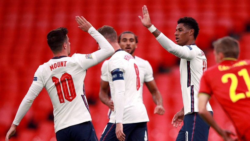 Tuyển Anh giành chiến thắng trước Bỉ. (Nguồn: Getty Images)