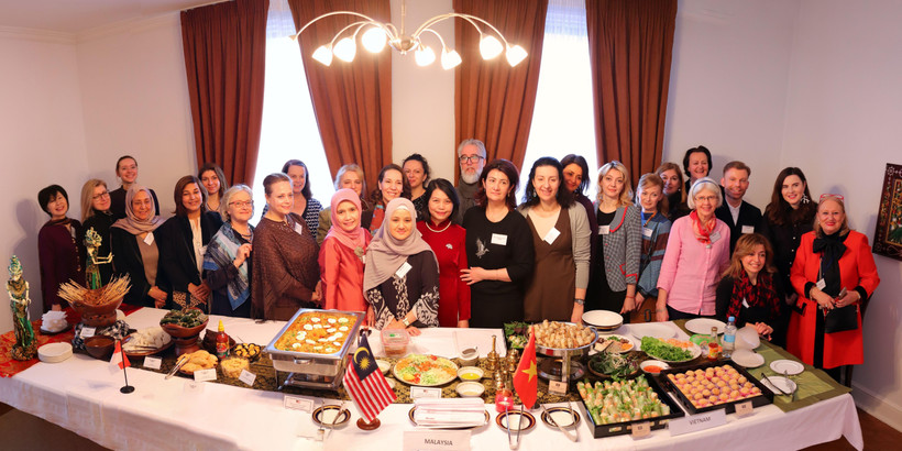 Đại sứ quán Việt Nam tại Ukraine phối hợp quảng bá văn hóa các nước ASEAN. (Ảnh: TTXVN)