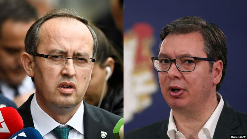 Thủ tướng Kosovo Avdullah Hoti (trái) và Tổng thống Serbia Aleksandar Vucic sẽ gặp nhau vào ngày 2/9 tại Washington, Mỹ. (Nguồn Reuters)