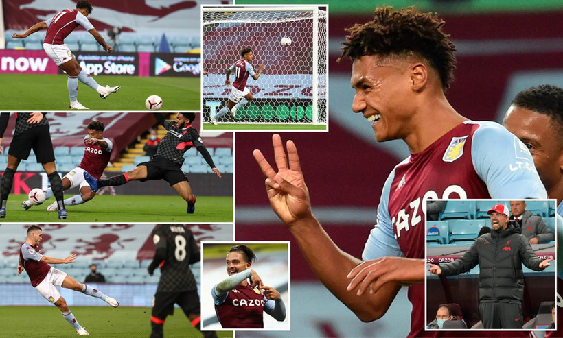 Aston Villa thắng hủy diệt Liverpool 7-2. (Nguồn: Daily Mail)
