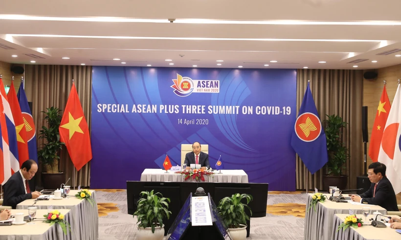 Thủ tướng Nguyễn Xuân Phúc, Chủ tịch ASEAN 2020 phát biểu. (Ảnh: Thống Nhất/TTXVN)