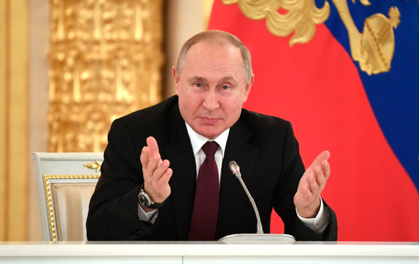 Tổng thống Nga Vladimir Putin tại Điện Kremlin ở Moskva, Nga. (Ảnh: AFP/TTXVN)