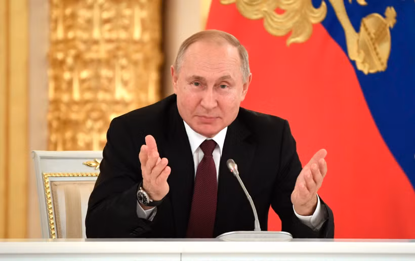 Tổng thống Nga Vladimir Putin tại Điện Kremlin ở Moskva, Nga. (Ảnh: AFP/TTXVN)