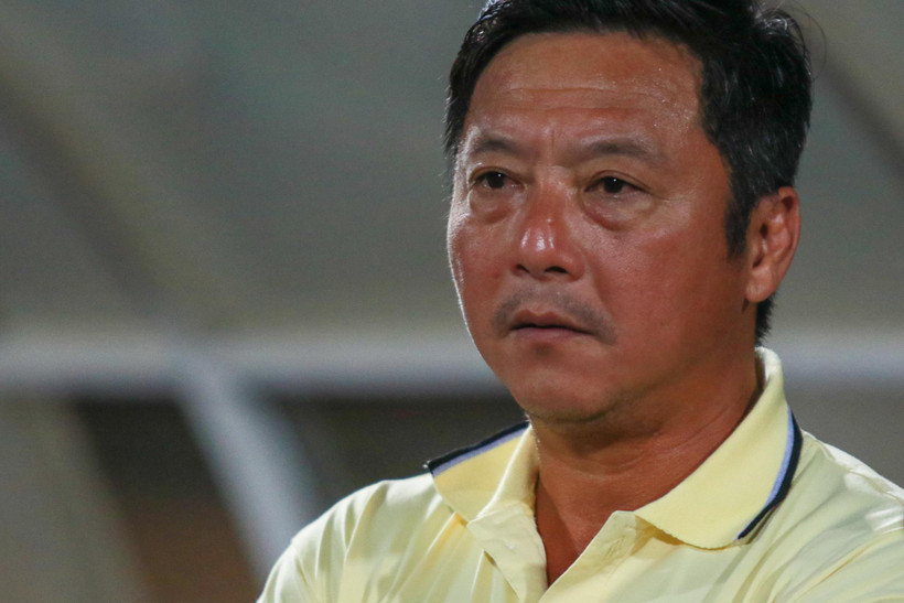 HLV Lê Huỳnh Đức của SHB Đà Nẵng. (Ảnh: Nguyên An/Vietnam+)