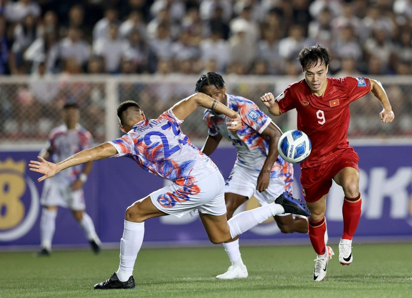 Tuyển Việt Nam cần phải vượt qua Philippines tại Mỹ Đình. (Ảnh: Hoàng Linh/TTXVN)