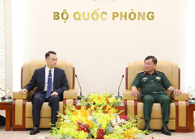 Quang cảnh buổi tiếp. (Ảnh: Hồng Pha/TTXVN phát)