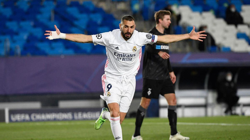 Benzema đưa Real vào vòng 1/8 Champions League. (Nguồn: Getty Images)