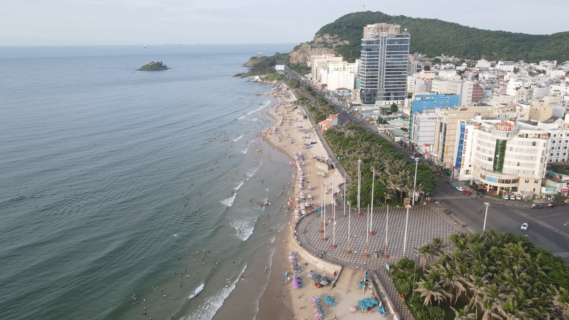 Trục đường Thùy Vân. (Ảnh: Đoàn Mạnh Dương/TTXVN)