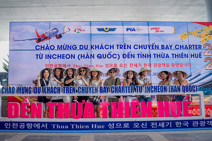 Thừa Thiên-Huế đón chuyến bay quốc tế đầu tiên trong năm 2024