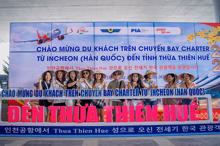 Thừa Thiên-Huế đón chuyến bay quốc tế đầu tiên trong năm 2024