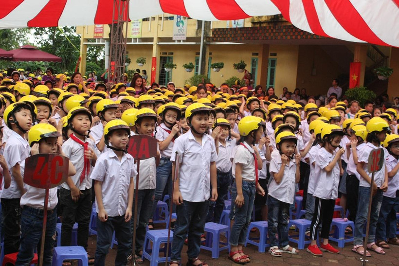 Tai nạn giao thông, mũ bảo hiểm trẻ em, mũ bảo hiểm, học sinh điều khiển xe máy, Quỹ AIP