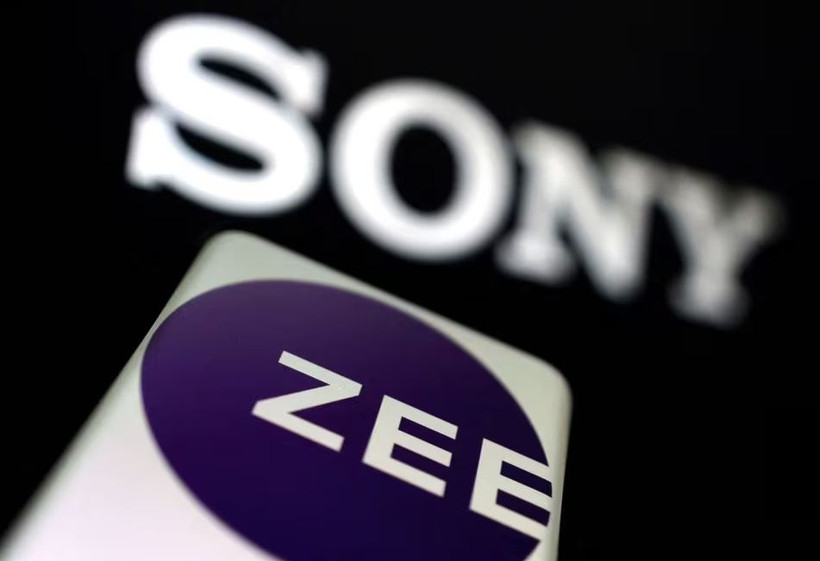 Logo của Zee Entertainment và Sony. (Ảnh: Reuters)