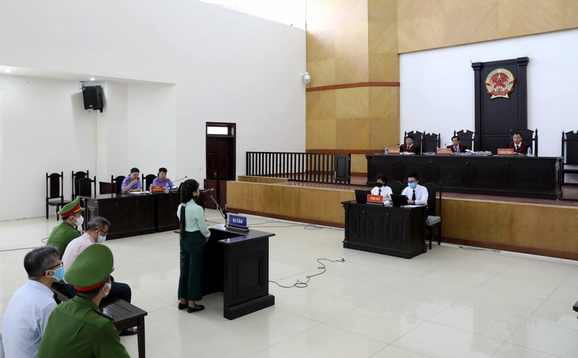 Quang cảnh phiên tòa. (Ảnh: Phạm Kiên/TTXVN)