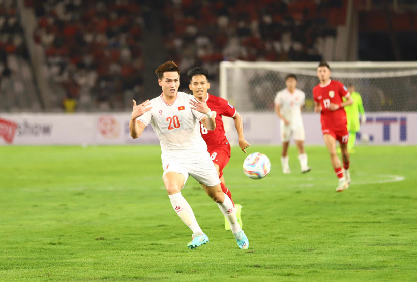 Tuyển Việt Nam bại trận tại Bung Karno. (Ảnh: Vietnam+)