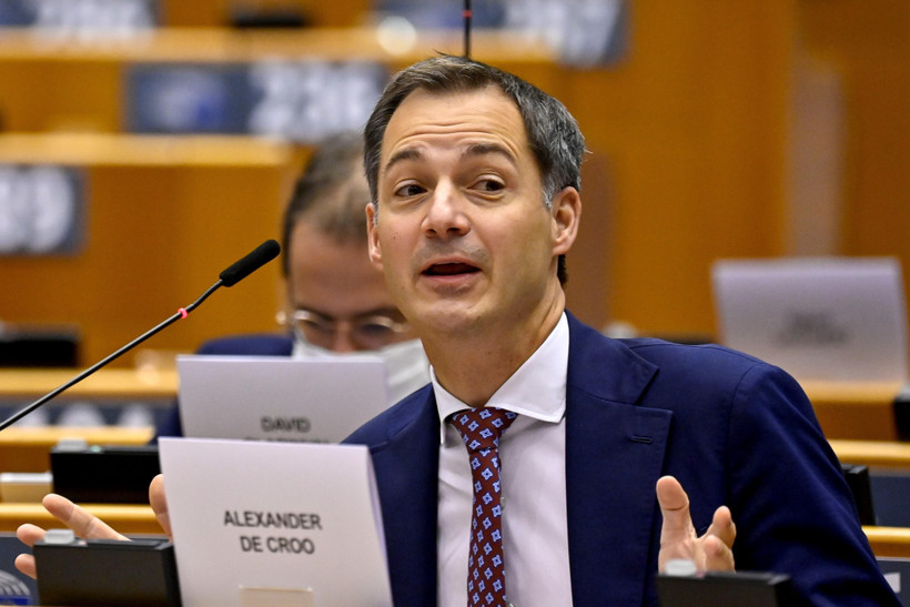 Thủ tướng Bỉ Alexander De Croo tại phiên họp Quốc hội ở Brussels, Bỉ, ngày 2/10/2020. (Ảnh: AFP/TTXVN)