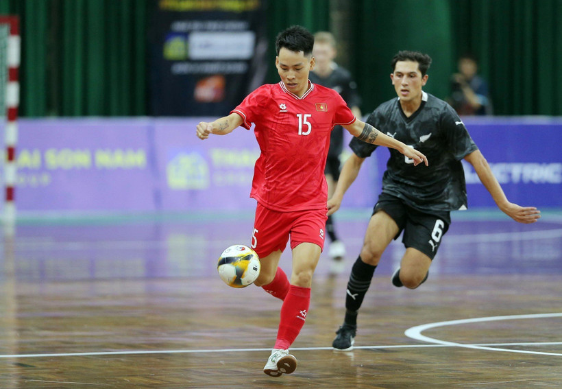 Tuyển Futsal Việt Nam hòa New Zealand ở ngày ra quân. (Nguồn: VTCNews)