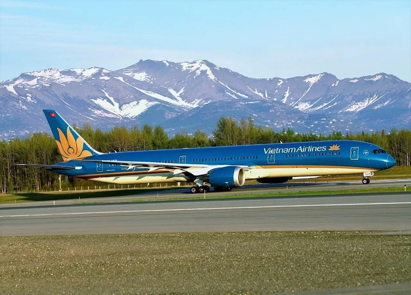 Vietnam Airlines sắp nhận giấy phép bay thẳng thường lệ đến Hoa Kỳ sau gần 20 năm chuẩn bị. (Ảnh: CTV/Vietnam+)