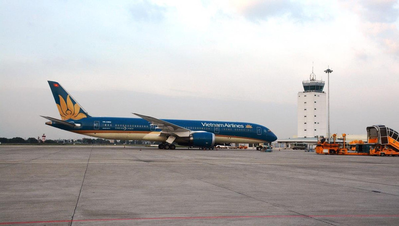 Máy bay của hãng hàng không Vietnam Airlines. (Ảnh: Việt Hùng/Vietnam+)