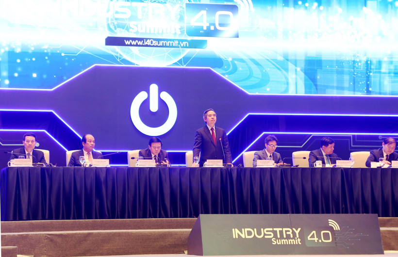 Diễn đàn cấp cao và Triển lãm quốc tế về Công nghiệp 4.0, ngày 3/10/2019. (Ảnh: BKT/Vietnam+)