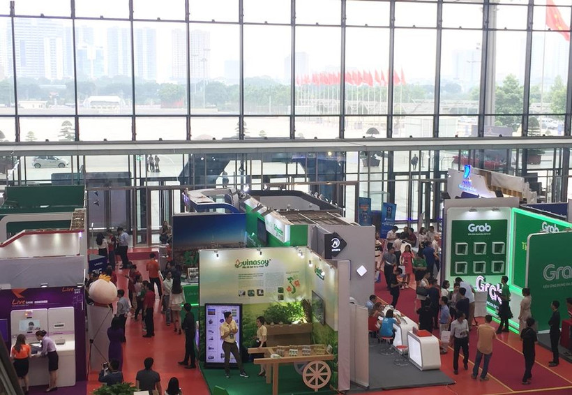 Diễn đàn cấp cao và Triển lãm quốc tế về Công nghiệp 4.0, năm 2019. (Ảnh: PV/Vietnam+)