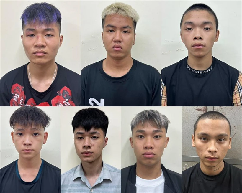 Một số đối tượng cầm đầu nhóm “Trẻ Giải phóng” bị bắt giữ. (Ảnh: Cổng thông tin điện tử Bộ Công an)